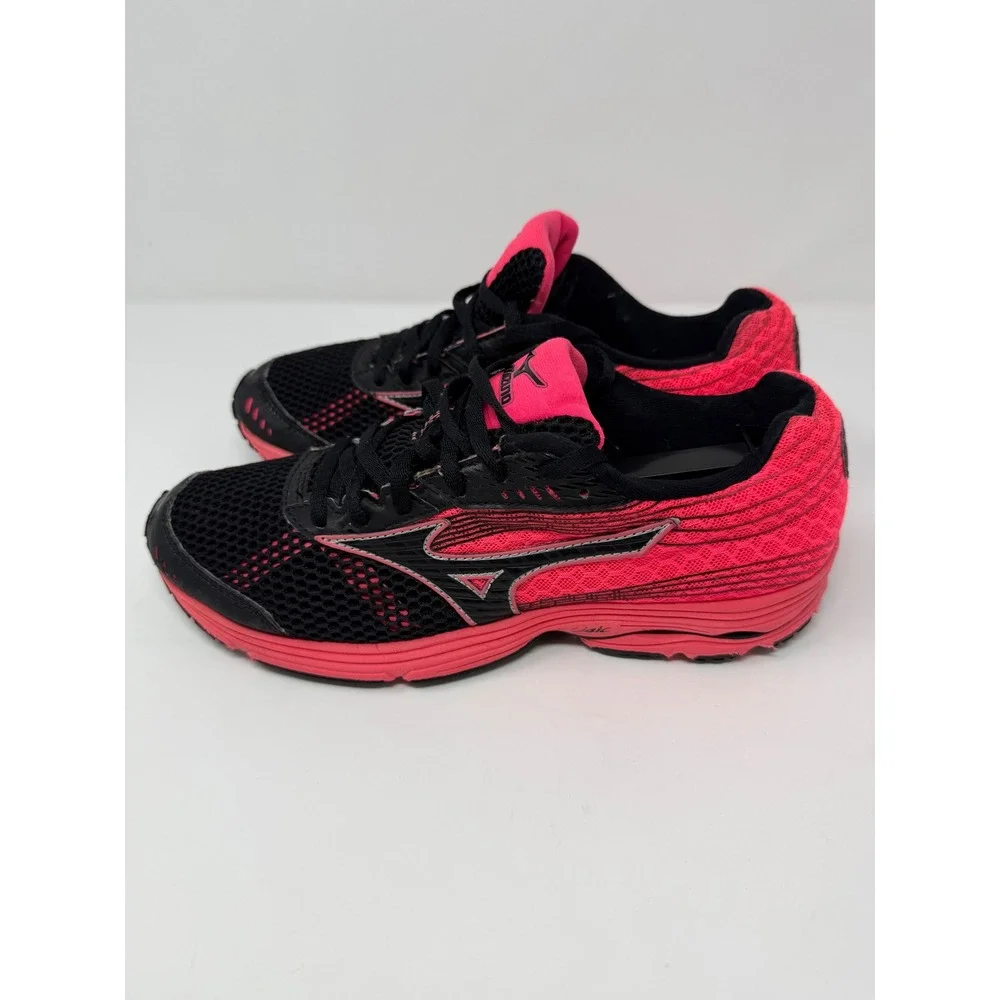 Mizuno Wave Sayonara 4 Running Shoes Size W9.5 Black Pink‎ Women's